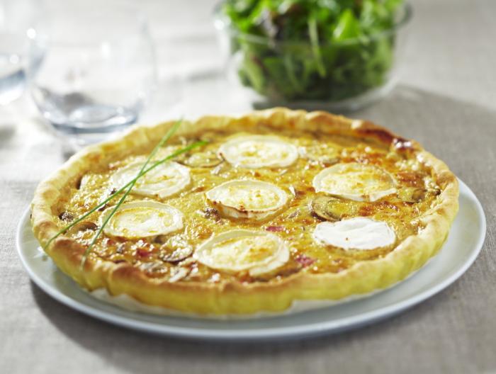 Quiche lorraine au chèvre