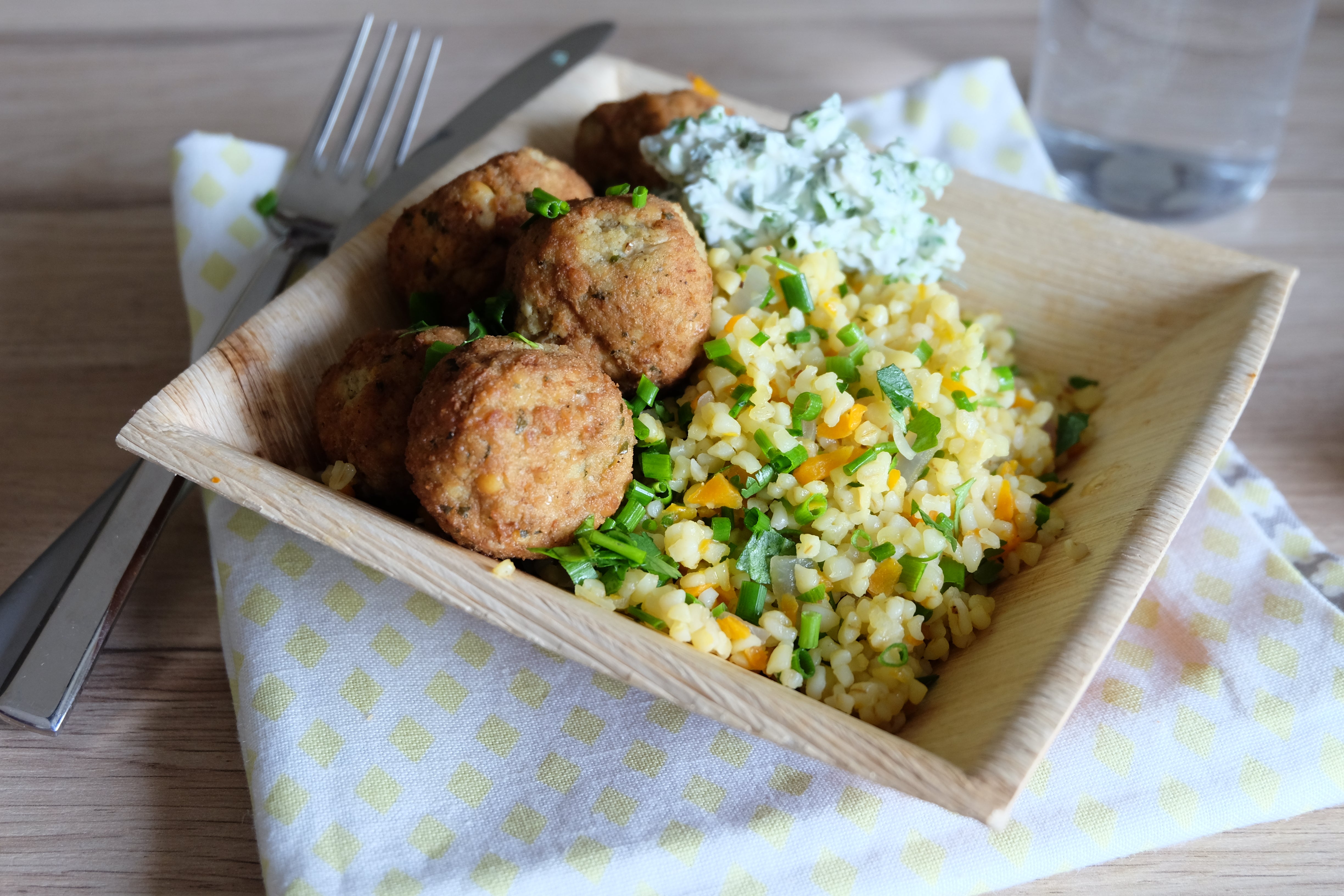 Falafels au boulgour et fines herbes Cookeo