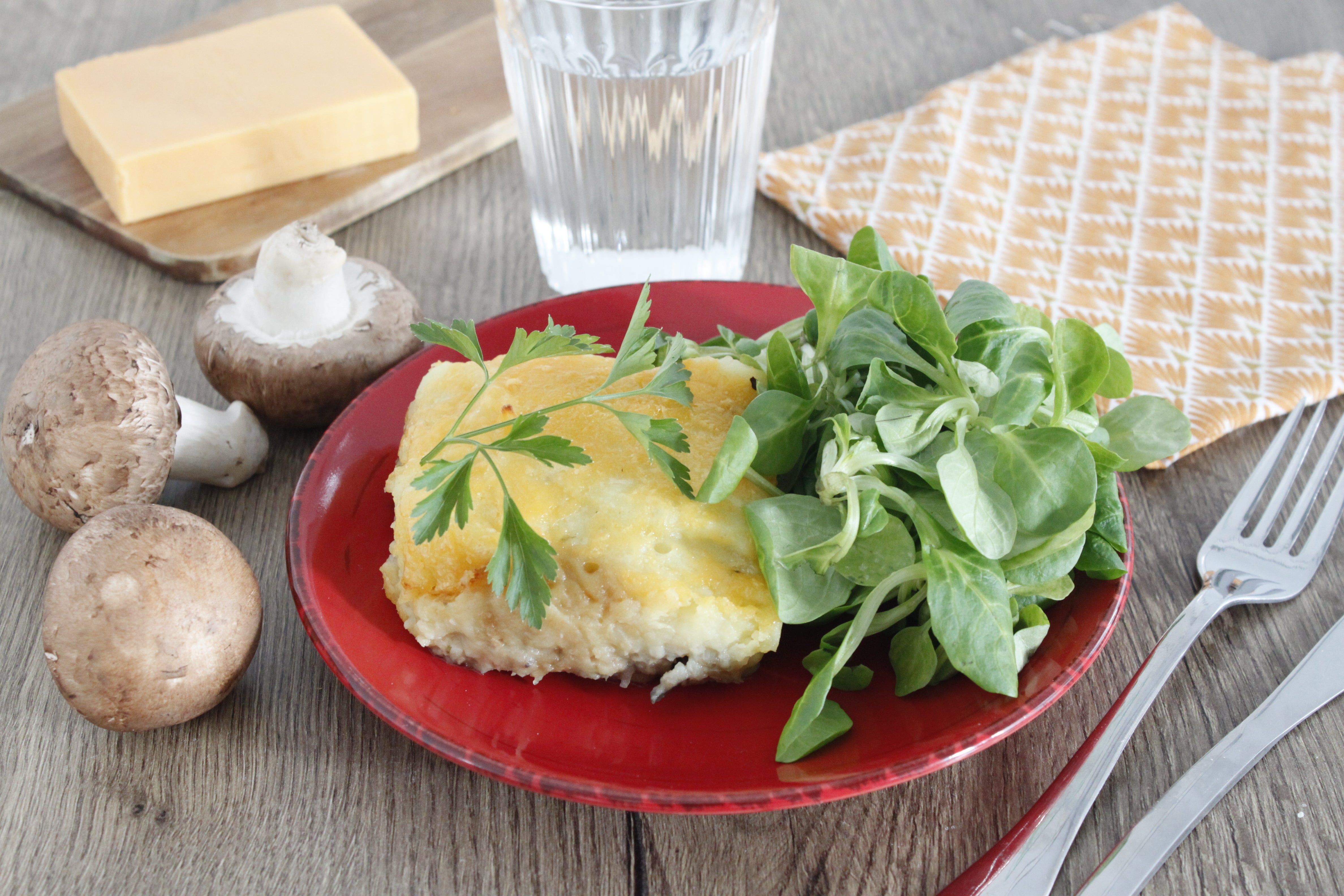 Gratin végétarien façon brandade champignons Vuna