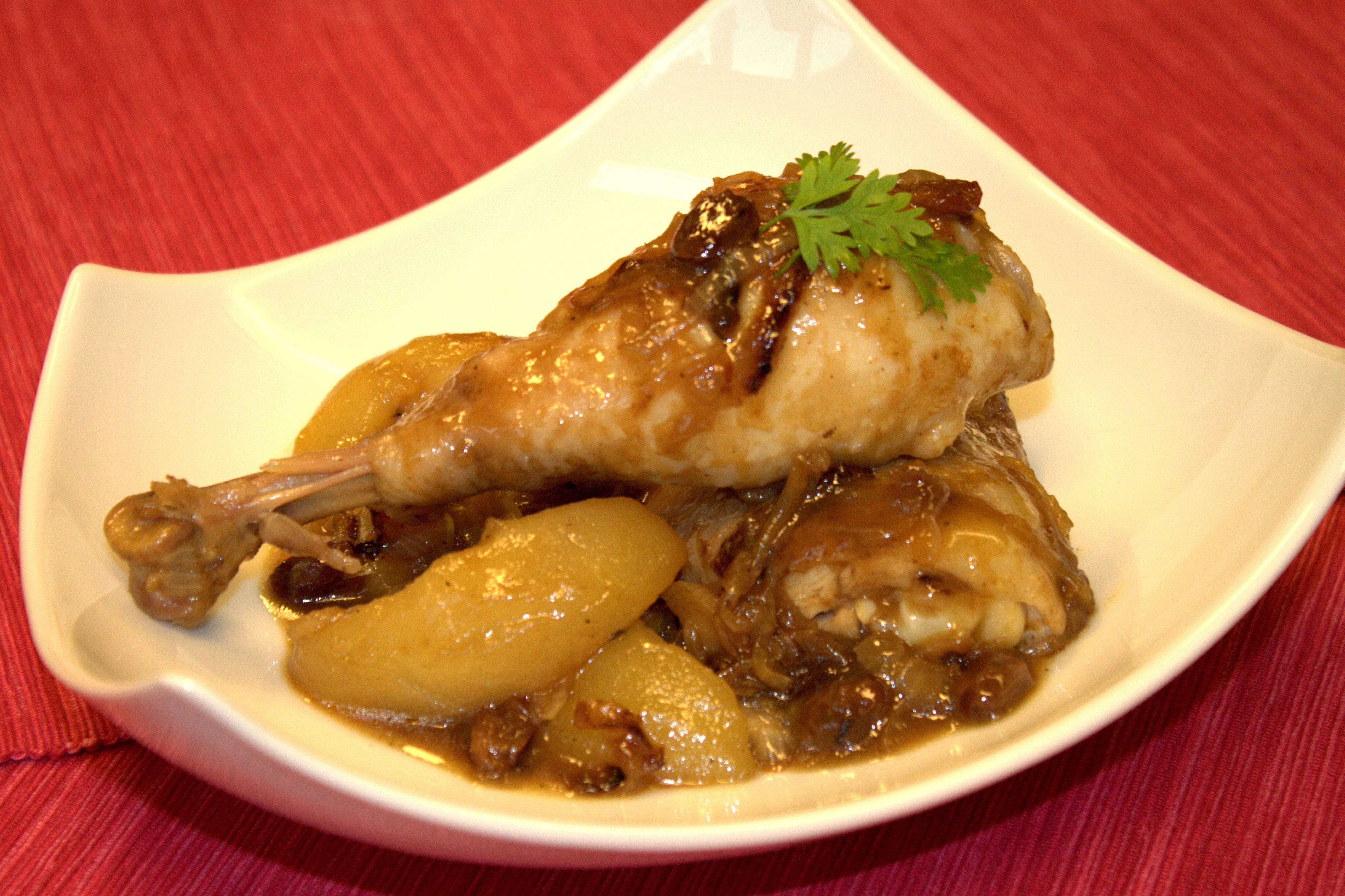 Volaille aux oignons