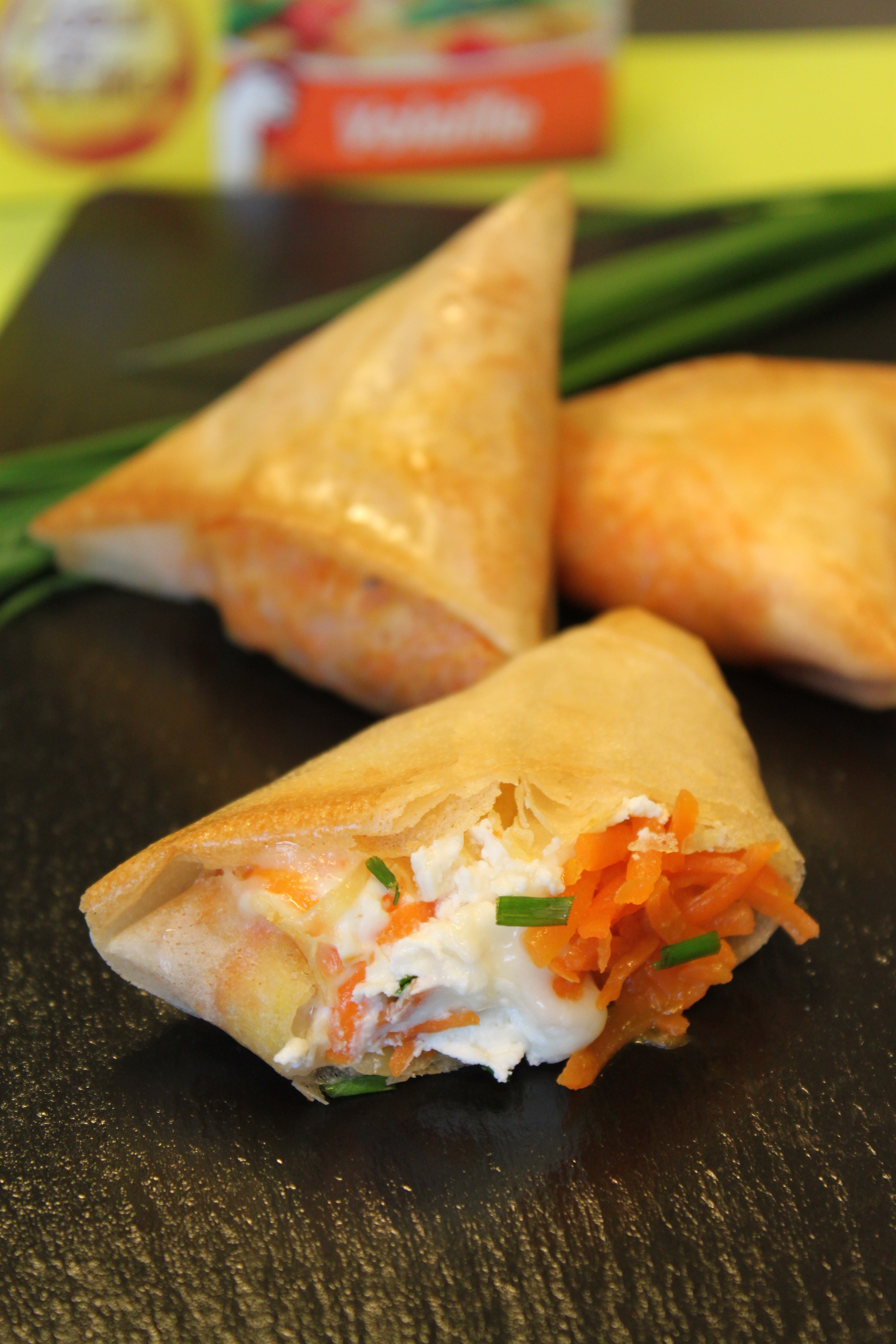 Samossas chèvre carottes