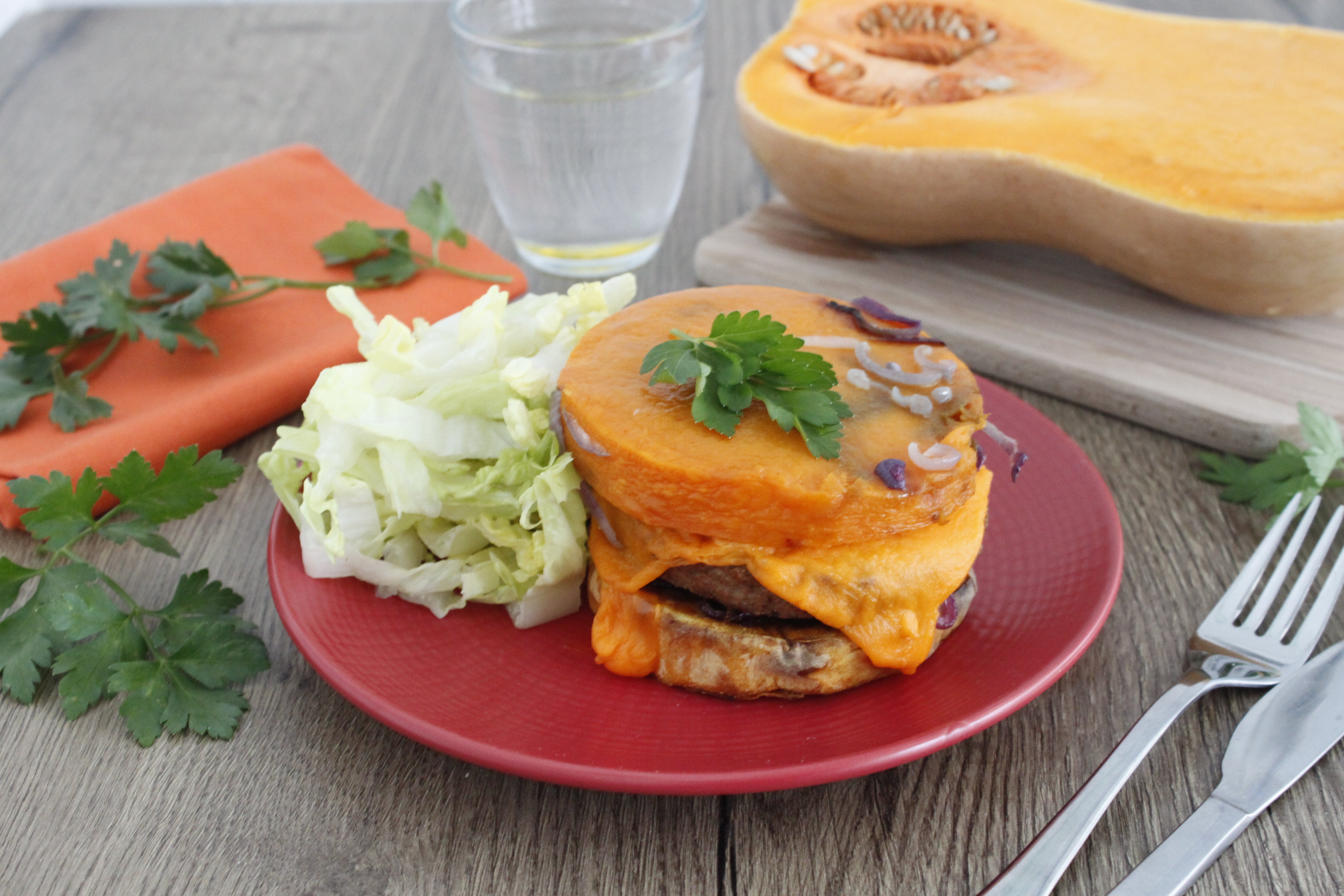 Burger de butternut vegan
