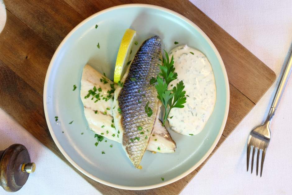 Loup de mer sauce citron