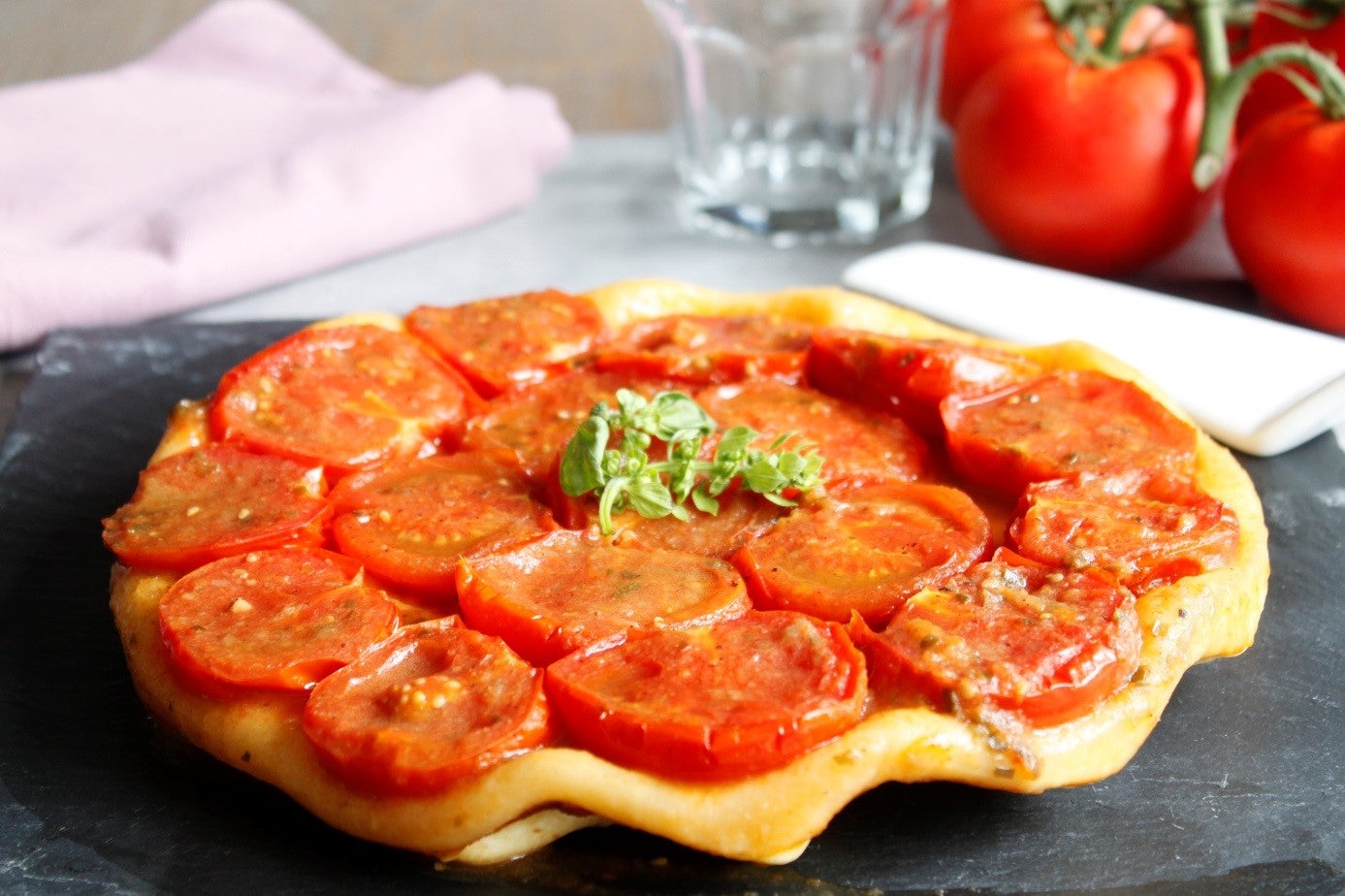 Tarte tatin à la tomate