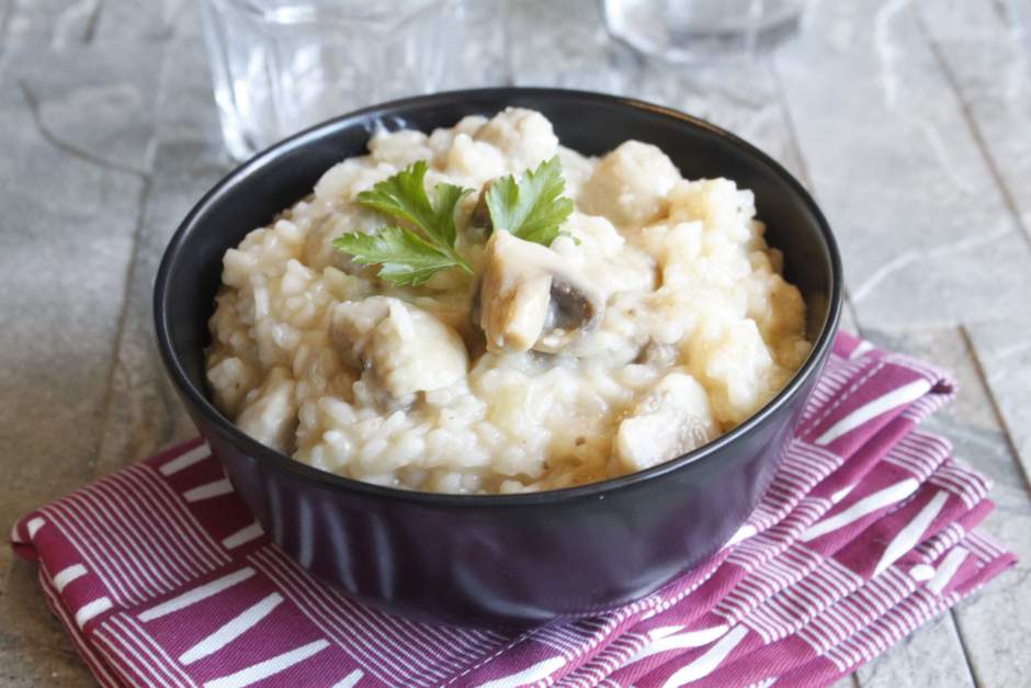 Risotto champignons thermomix