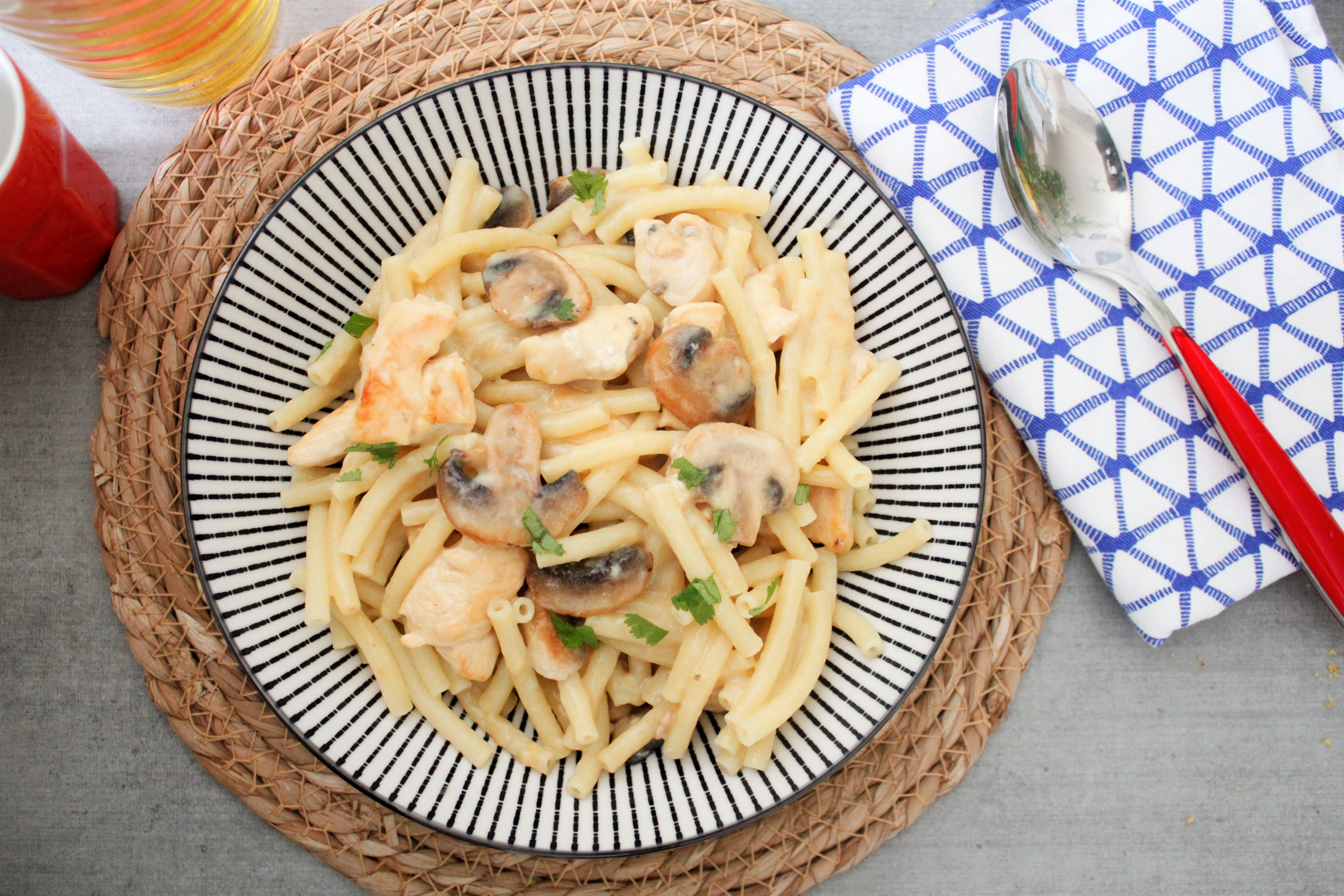 macaroni aux champignons