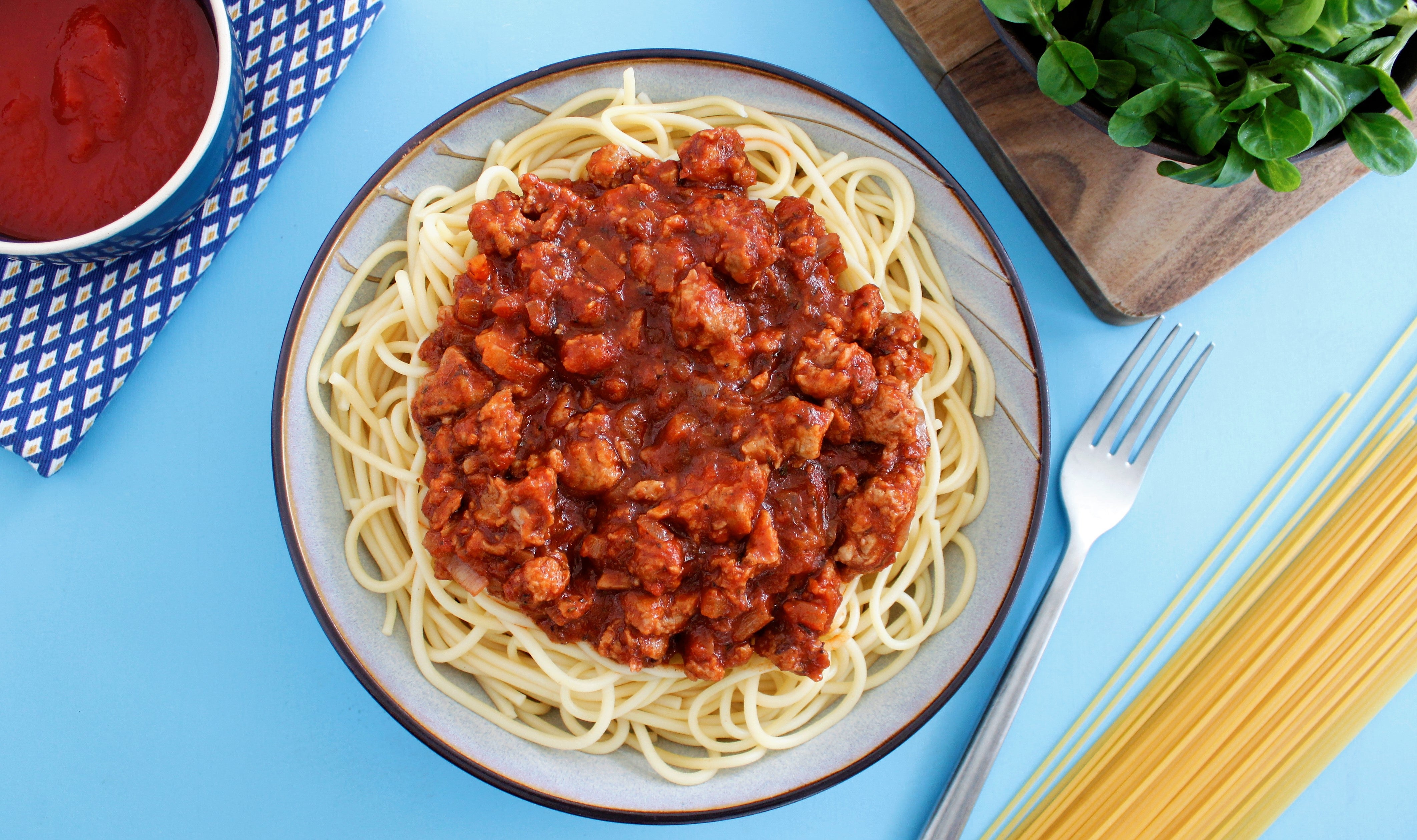 Spaghetti Bolognese végétarienne