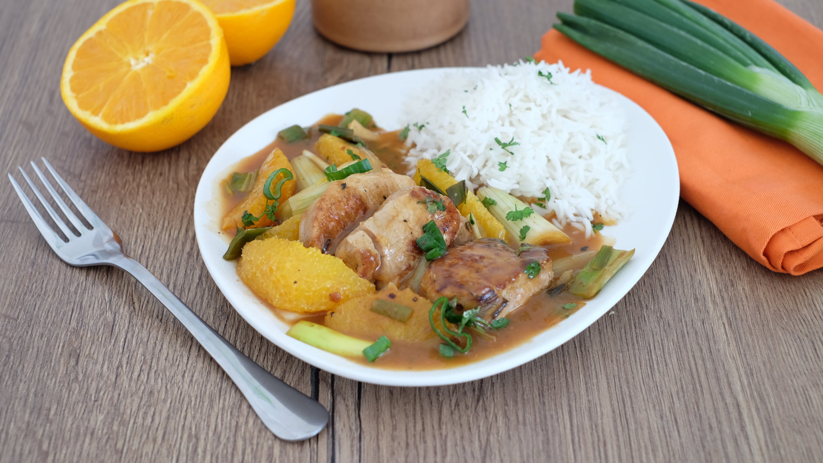 Filet mignon laqué à l'orange