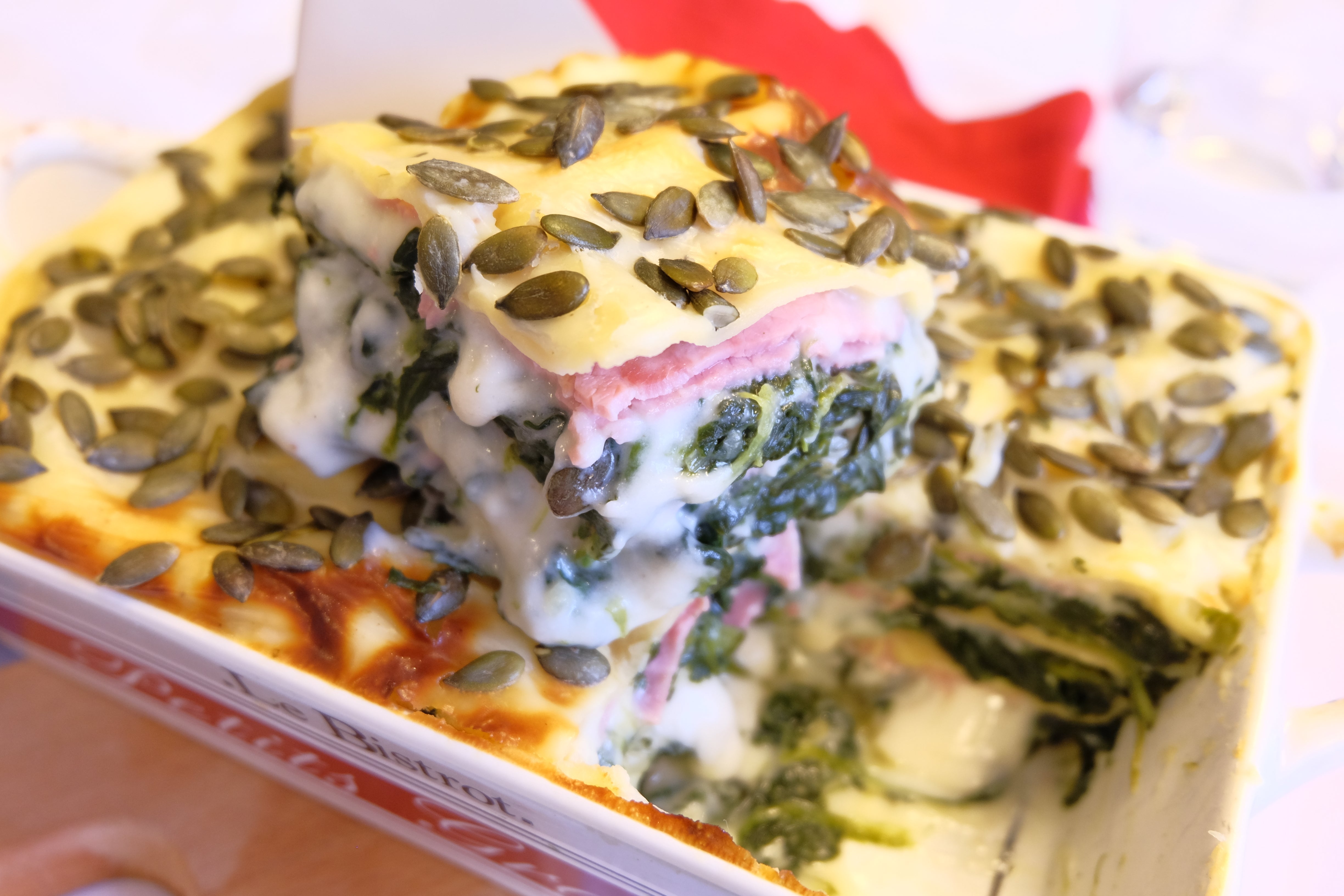 Lasagne épinards jambon