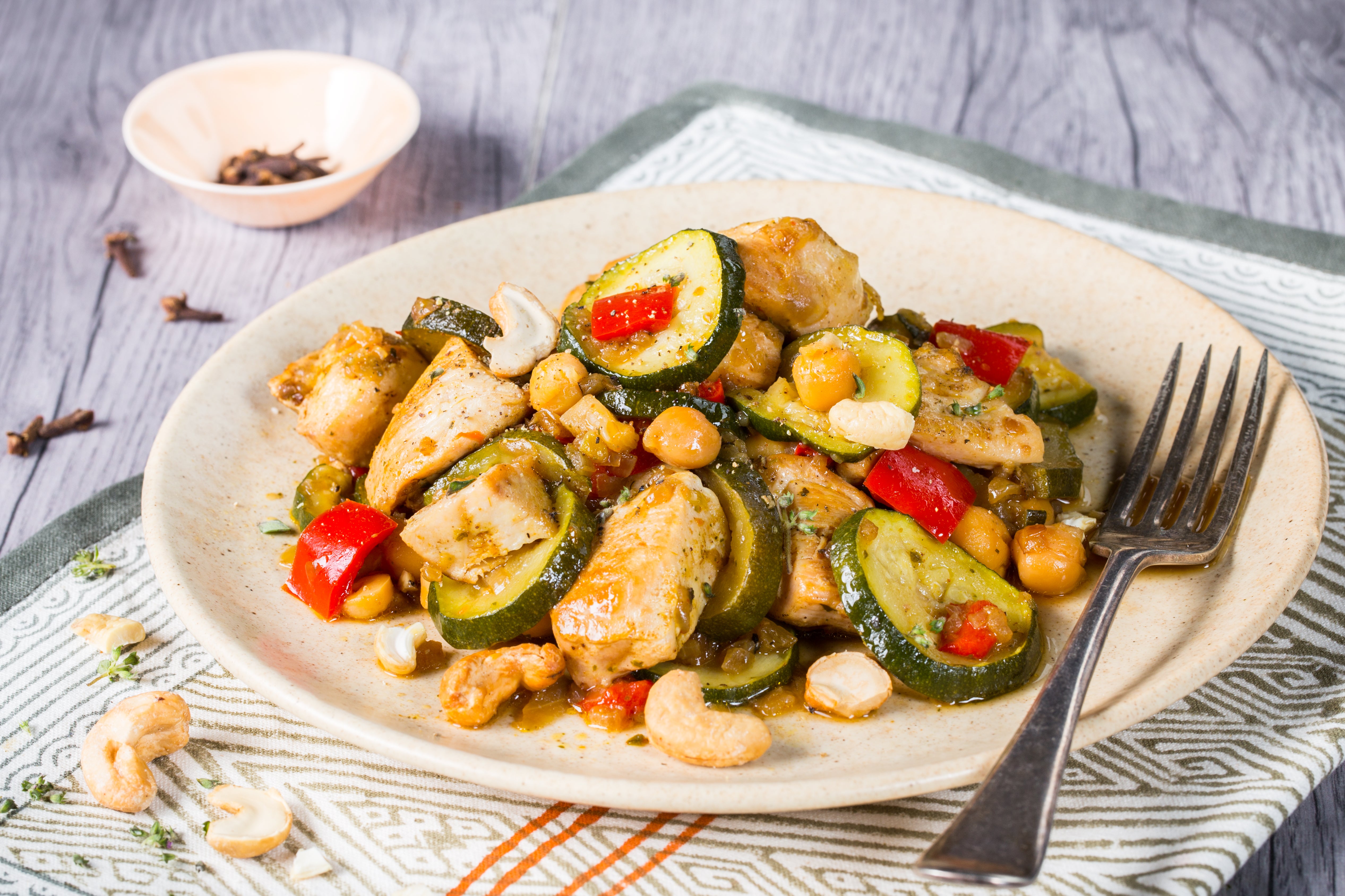 Tajine express poulet et poivrons Cookeo