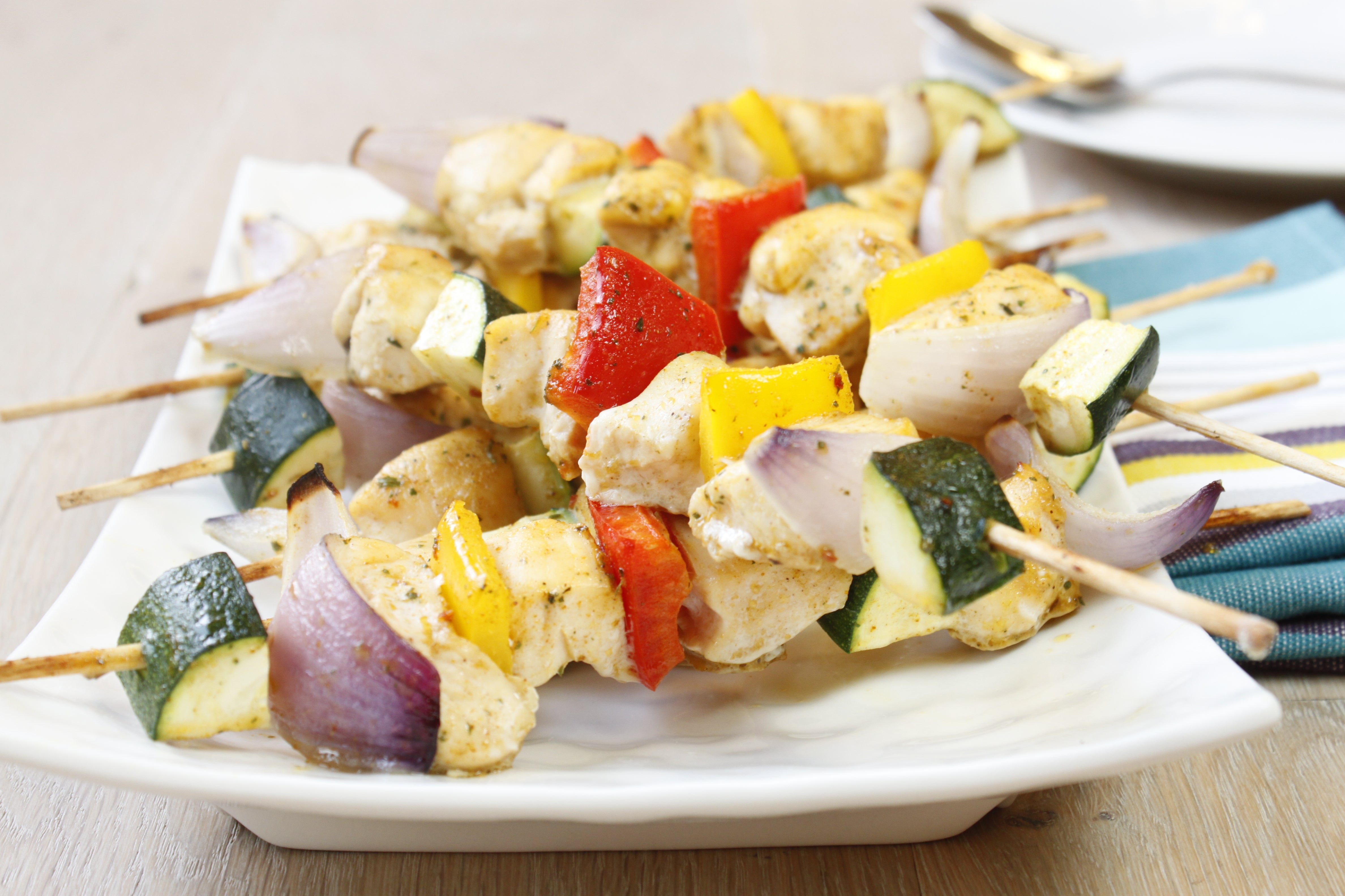 Brochettes de poulet aux poivrons à la marocaine