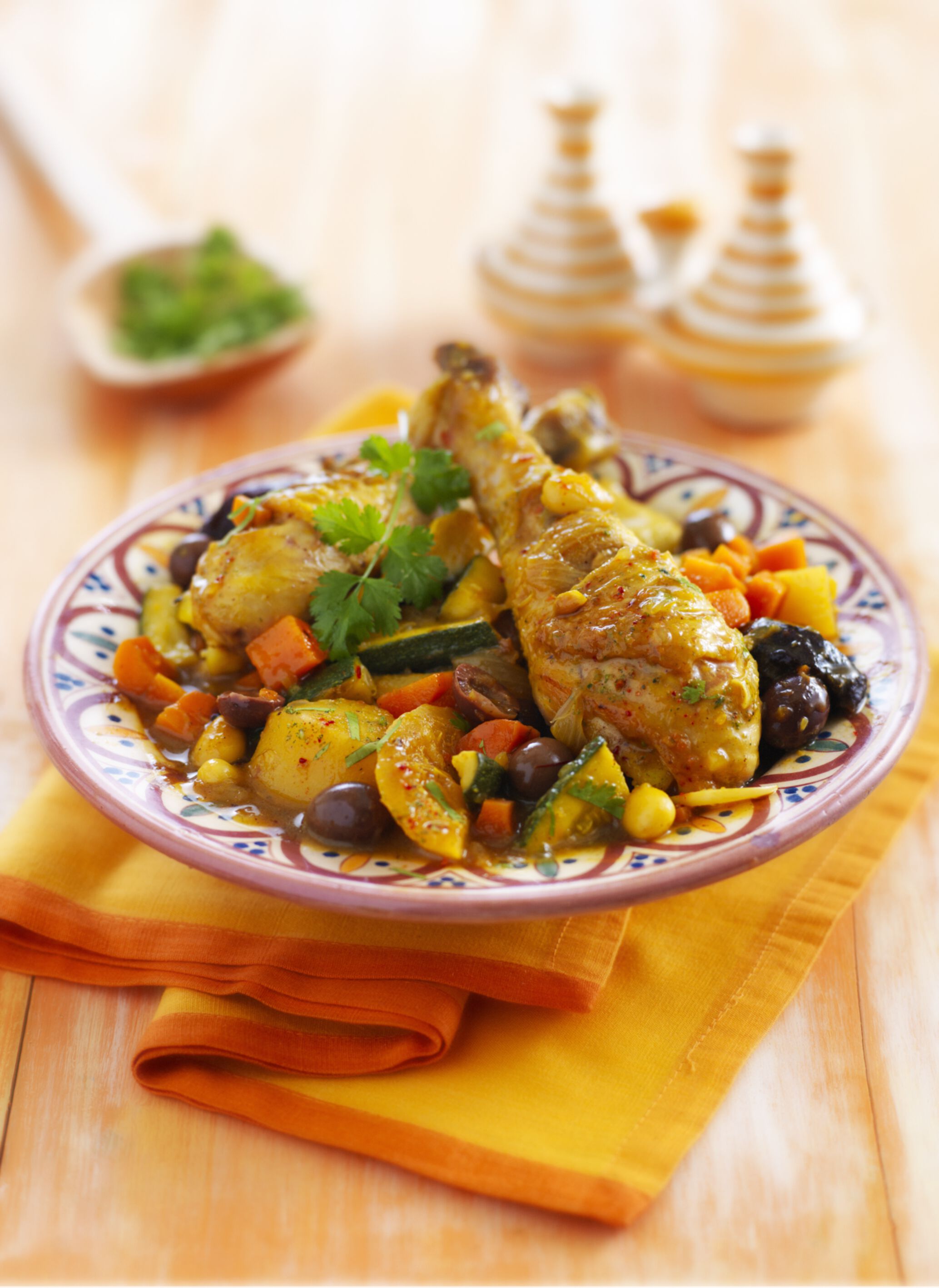 Tajine de poulet au citron confit