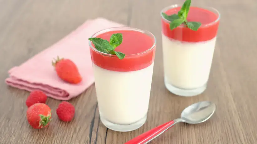 Panna cotta aux fruits rouges