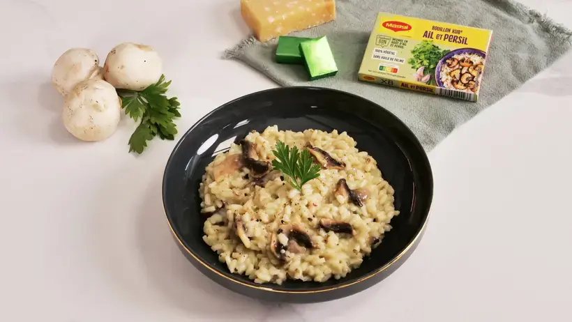 Risotto champignons parmesan