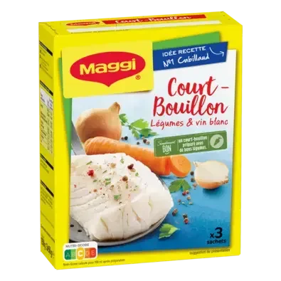 MAGGI COURT-BOUILLON LÉGUMES ET VIN BLANC ( 3 sachets ) visuel-1