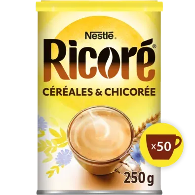 RICORÉ® aux céréales et à la chicorée solubles Boîte 250g