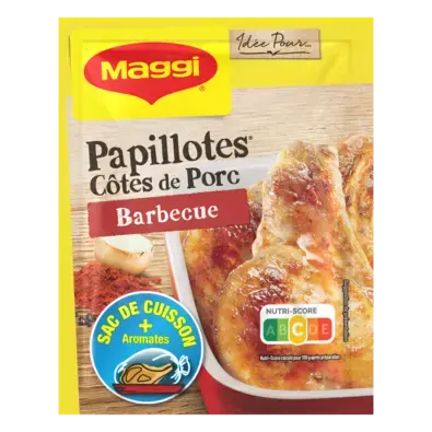 MAGGI Papillotes Côtes de Porc Barbecue 28g visuel-1