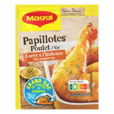 MAGGI Papillotes Poulet Curry à l'indienne 30g visuel-1