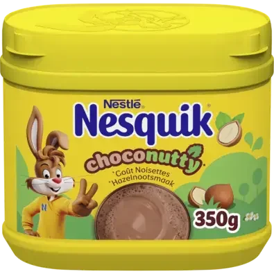 NESQUIK Choco Nutty goût Choco Noisette Poudre Cacaotée 350g