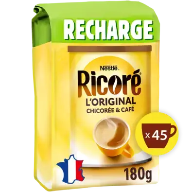 Chicorée &amp; Café, RICORÉ® L'Original, Recharge de 180g