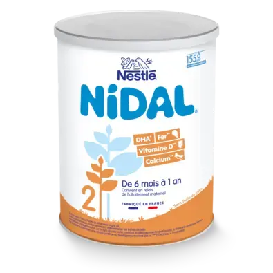 NESTLE NIDAL 2 Lait Infantile 2ème âge 800g de 6 mois à 1 an