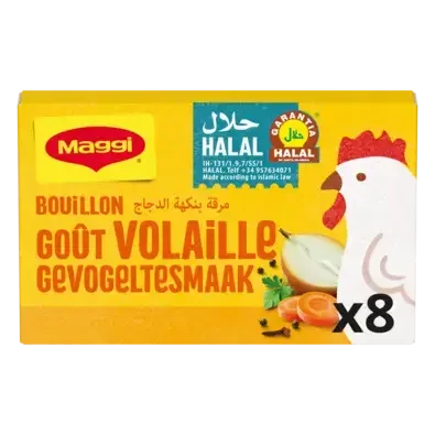 MAGGI Poultry Bouillon Halal Box 8x9g FR