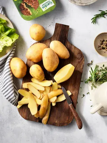 Pas de déchets de pelures de pommes de terre