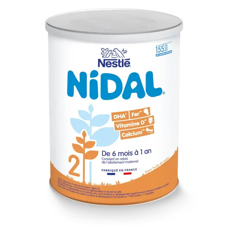 NESTLE NIDAL 2 Lait Infantile 2ème âge 800g de 6 mois à 1 an