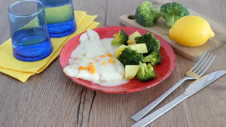 Filet de cabillaud sauce crémeuse citron