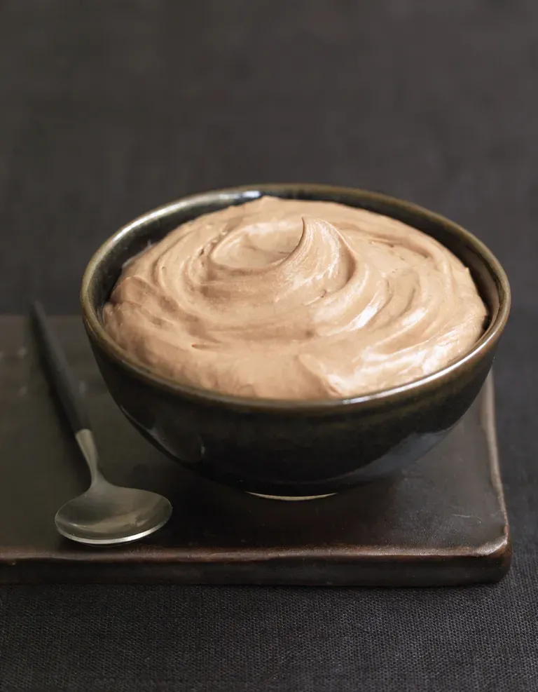 Mousse au chocolat praline