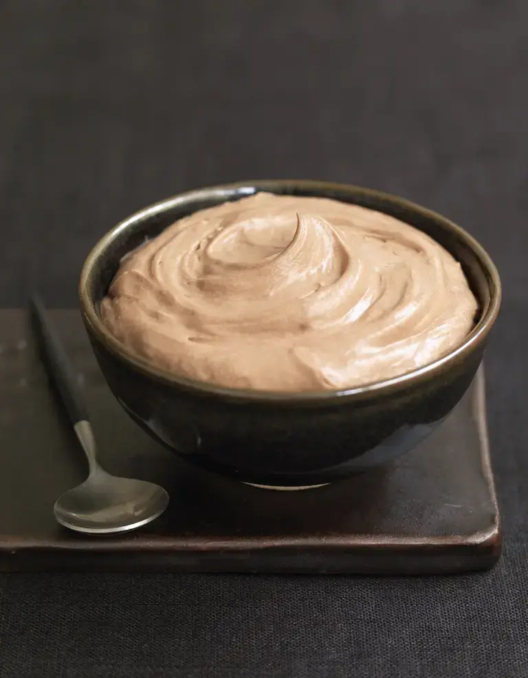Mousse au chocolat praline