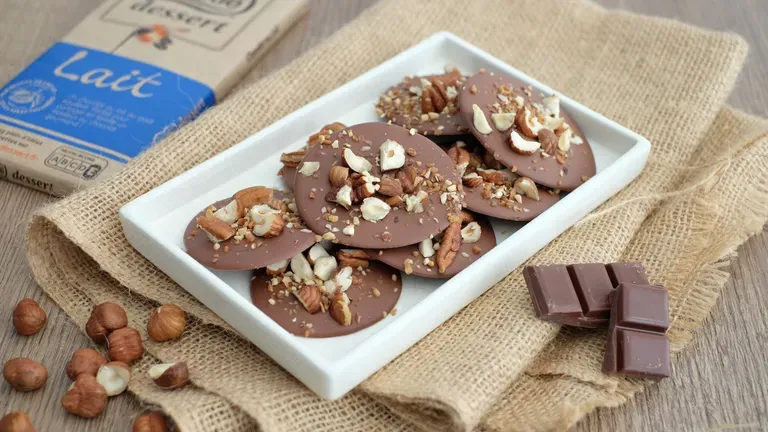 Mendiants au chocolat au lait