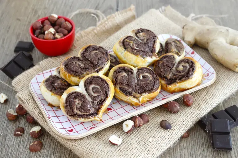 Coeurs chocolat corsé gingembre et noisettes