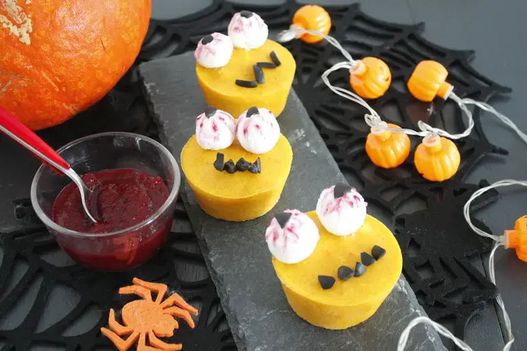 Muffins salés d'halloween potimarron et chèvre