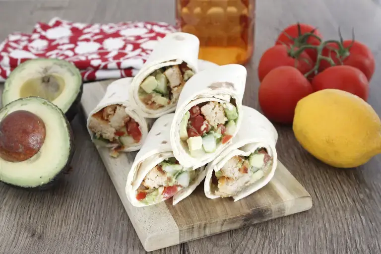 Wrap avocat légumes croquant la Panée
