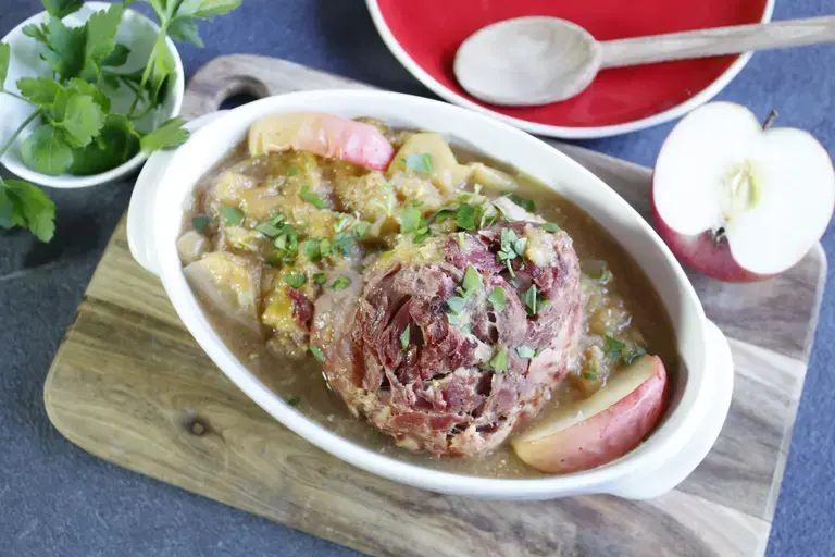 Jambonneau pomme moutarde Cookeo