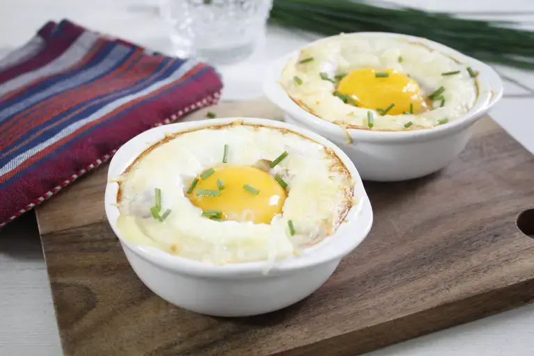 Oeufs cocotte parmentier