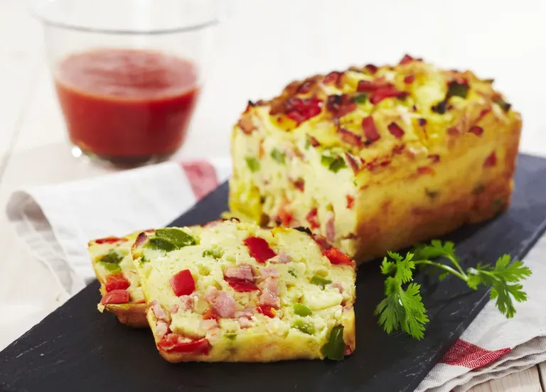 Cake aux légumes du soleil et allumettes