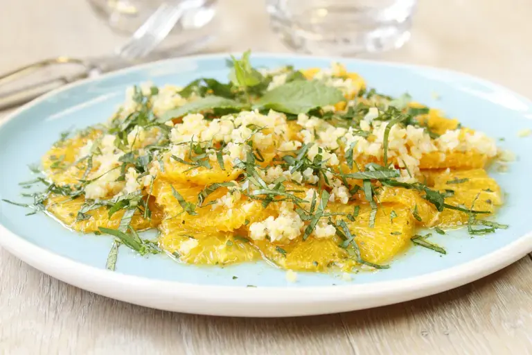 Salade d'orange et boulgour à la marocaine