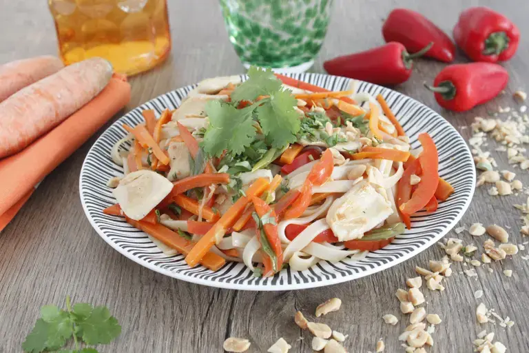 Pad thai légumes aux émincés vegan