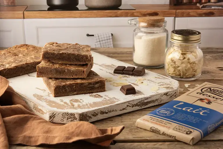 Brownies chocolat au lait aux amandes