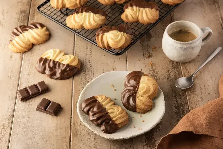 Spritz au chocolat caramel