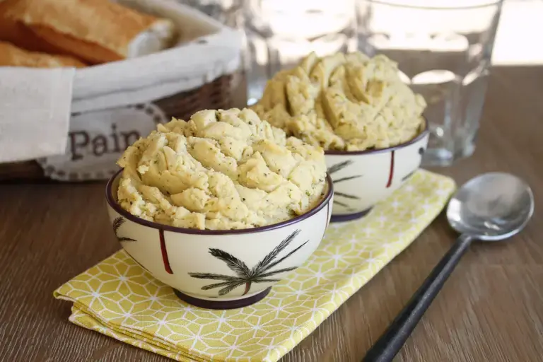 Houmous de pois chiches et menthe bio