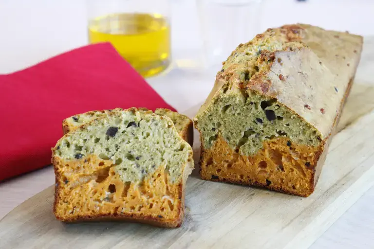 Cake poivron et basilic