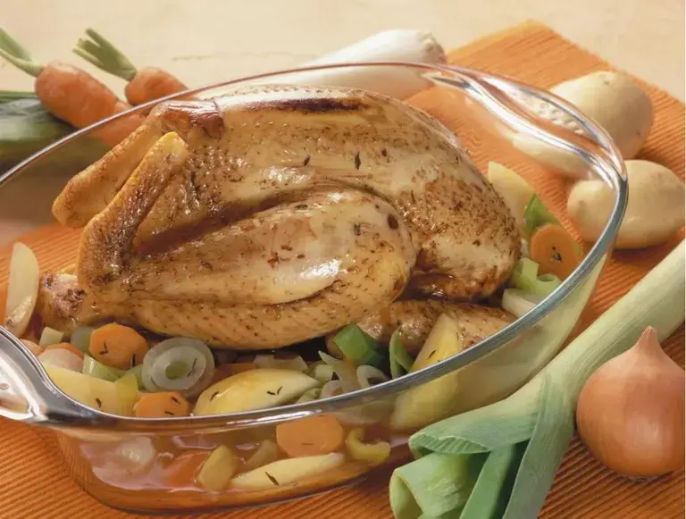 Poulet rôti aux petits légumes