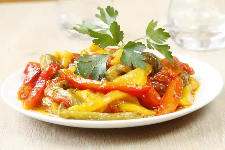 Salade de poivrons à la marocaine