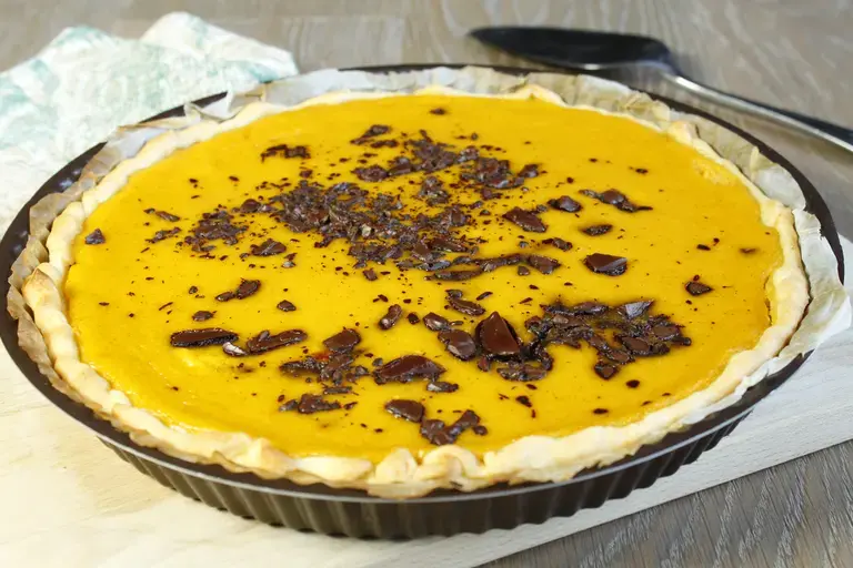 Tarte potiron chocolat