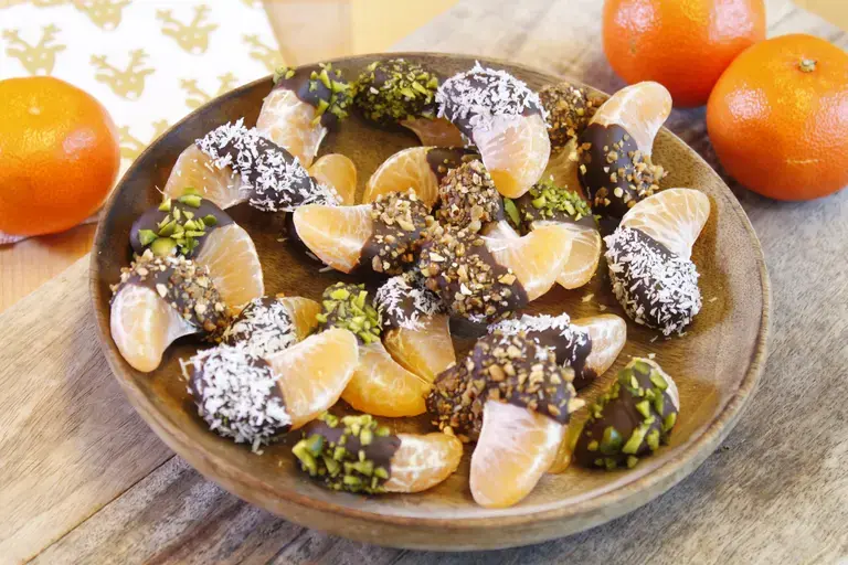 Clémentines au chocolat et fruits secs