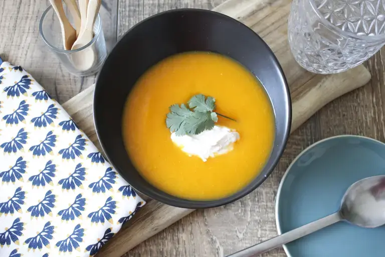 Soupe de potiron au chèvre frais Nutricook