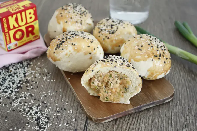 Petits pains au saumon au air fryer